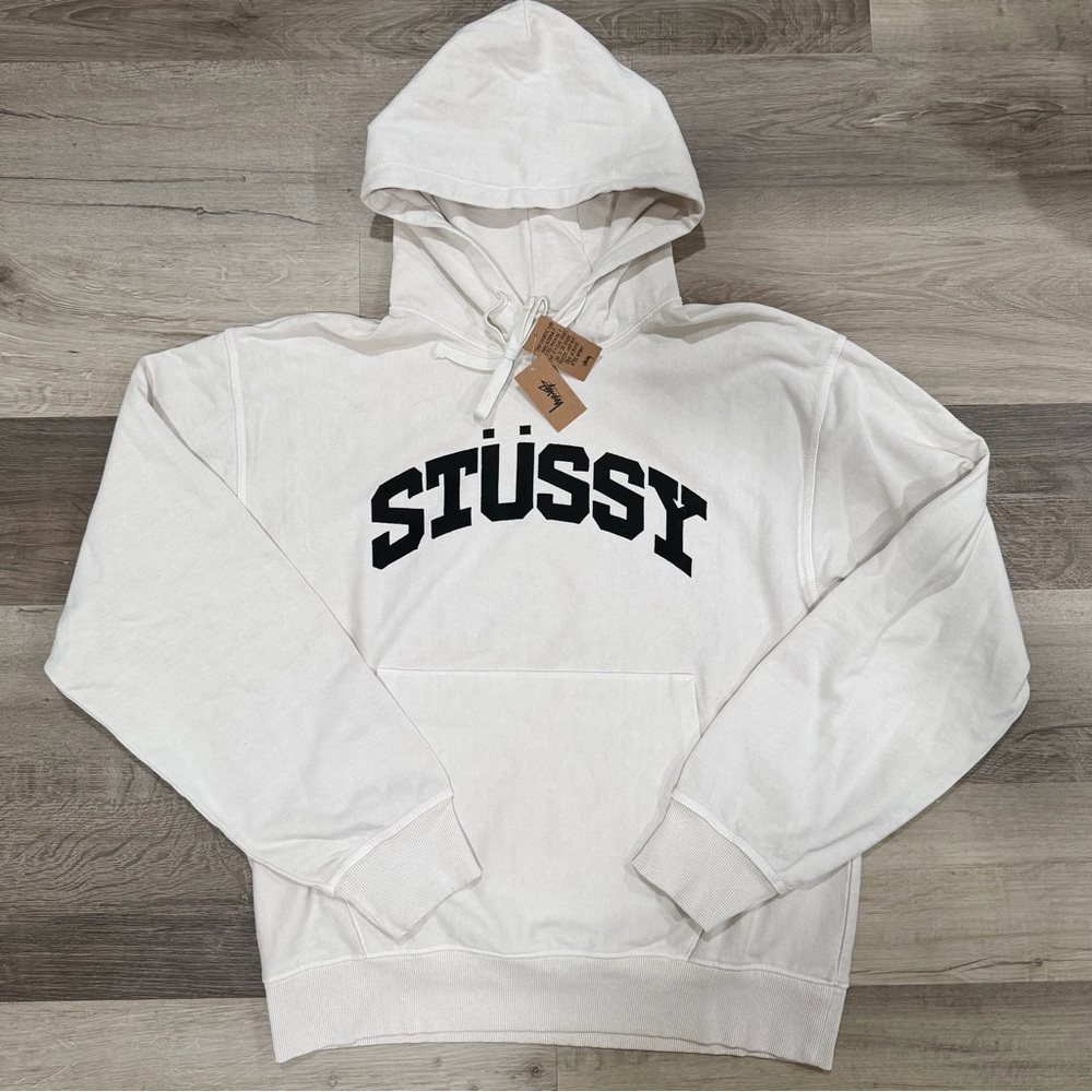 NEW Stussy Block Sport Pigment Dyed Hoodie